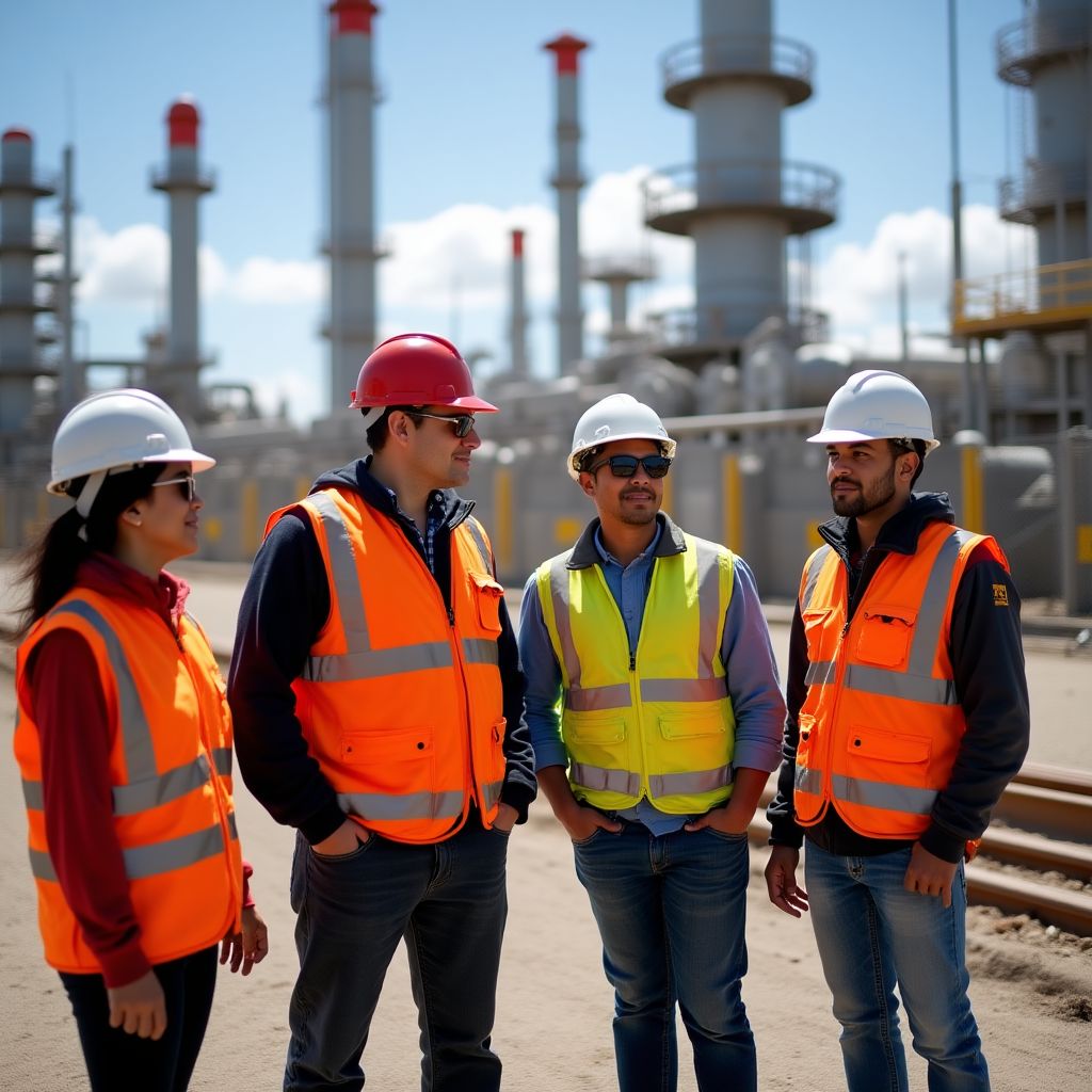 Visita técnica a instalación petrolera